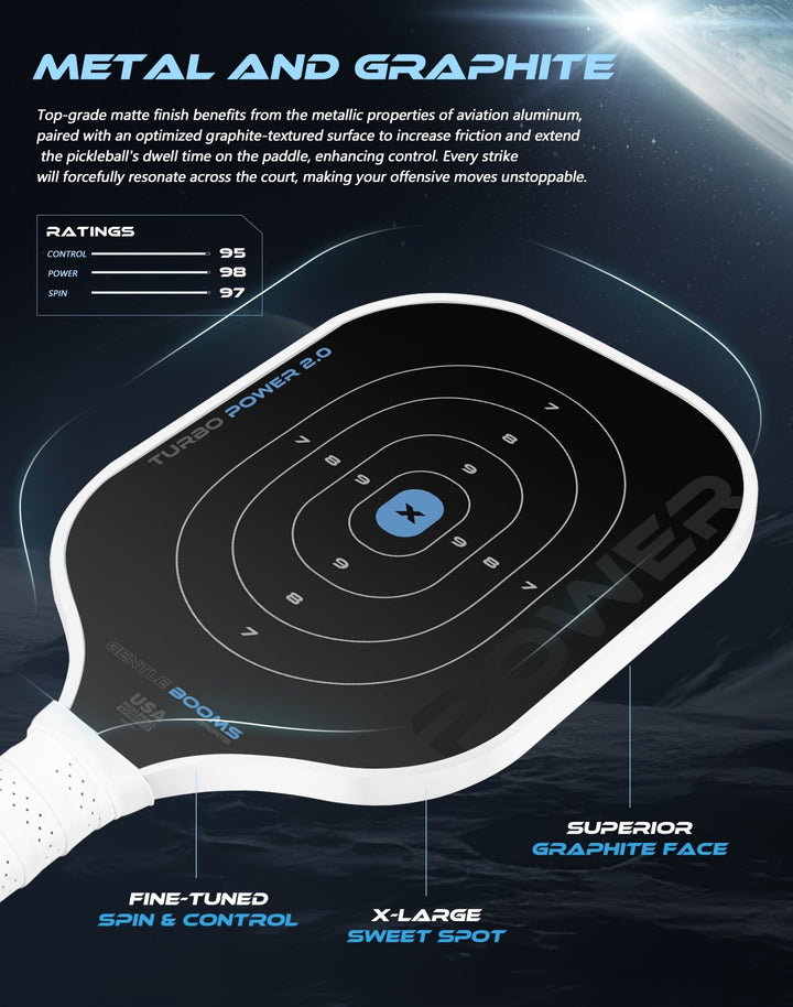 GBS Pickleball Paddles Turbo Power 2.0 - GBS Pickleball