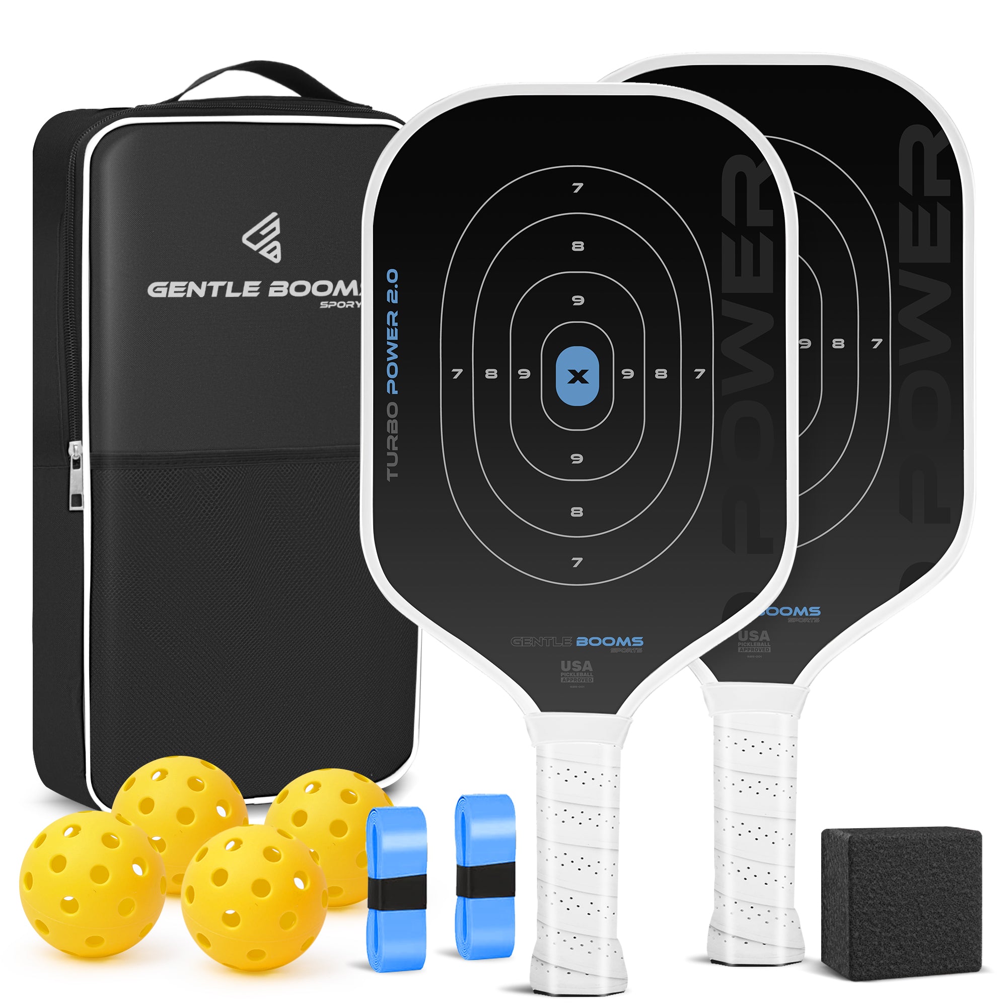 Phantom Savage Pickleball Paddles – Carbon Fiber, 13 Mm, USAPA-zugelassen, Leicht, Mit Max Grip & Spin