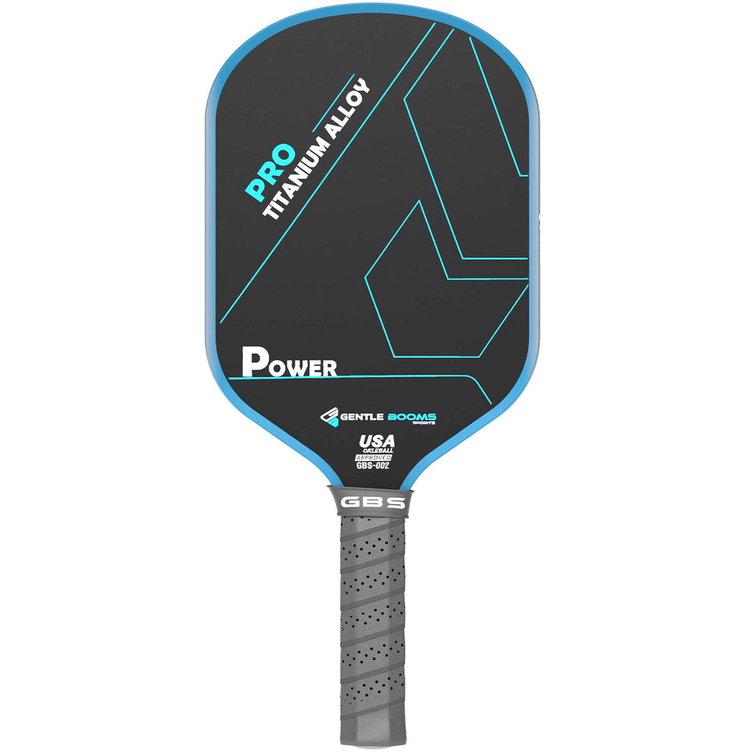 T700 Carbon Fiber Pickleball Paddle (GBS002) with Aerospace - Grade Ultra - Light Nano - Titanium Alloy Core & Face（BLUE） - GBSPICKLEBALL