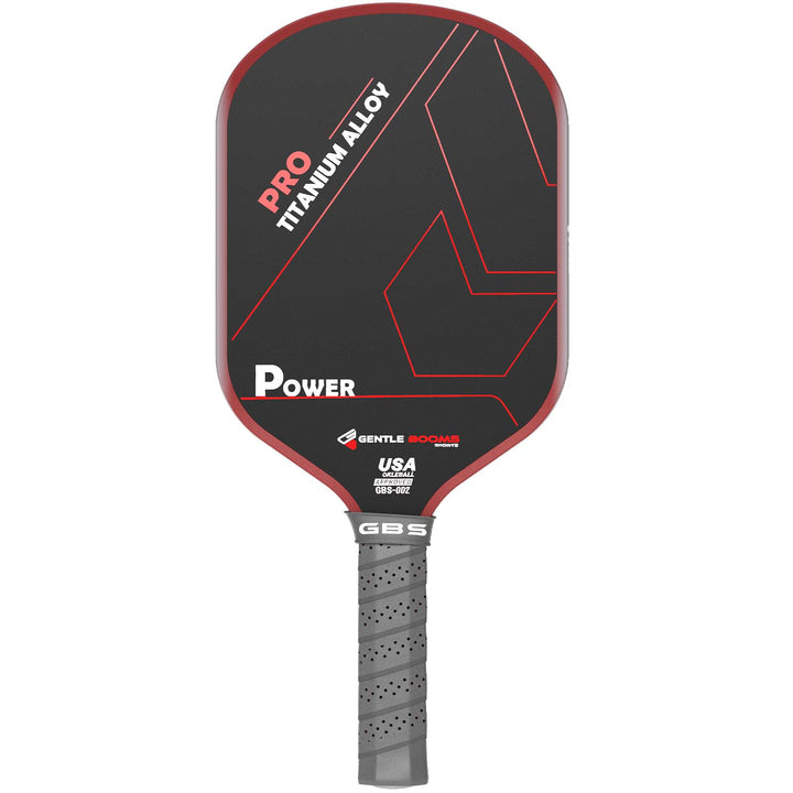 T700 Carbon Fiber Pickleball Paddle (GBS002) with Aerospace - Grade Ultra - Light Nano - Titanium Alloy Core & Face（RED） - GBSPICKLEBALL