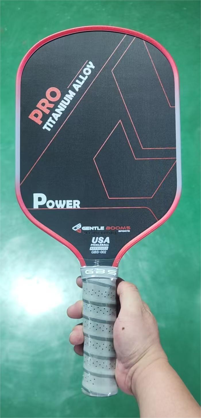 T700 Carbon Fiber Pickleball Paddle (GBS002) with Aerospace - Grade Ultra - Light Nano - Titanium Alloy Core & Face（RED） - GBSPICKLEBALL