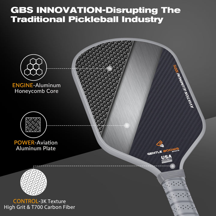 US 2025 NEW GBS Pickleball Paddle - Pilot Pro(T700 Carbon Fiber) - GBSPICKLEBALL