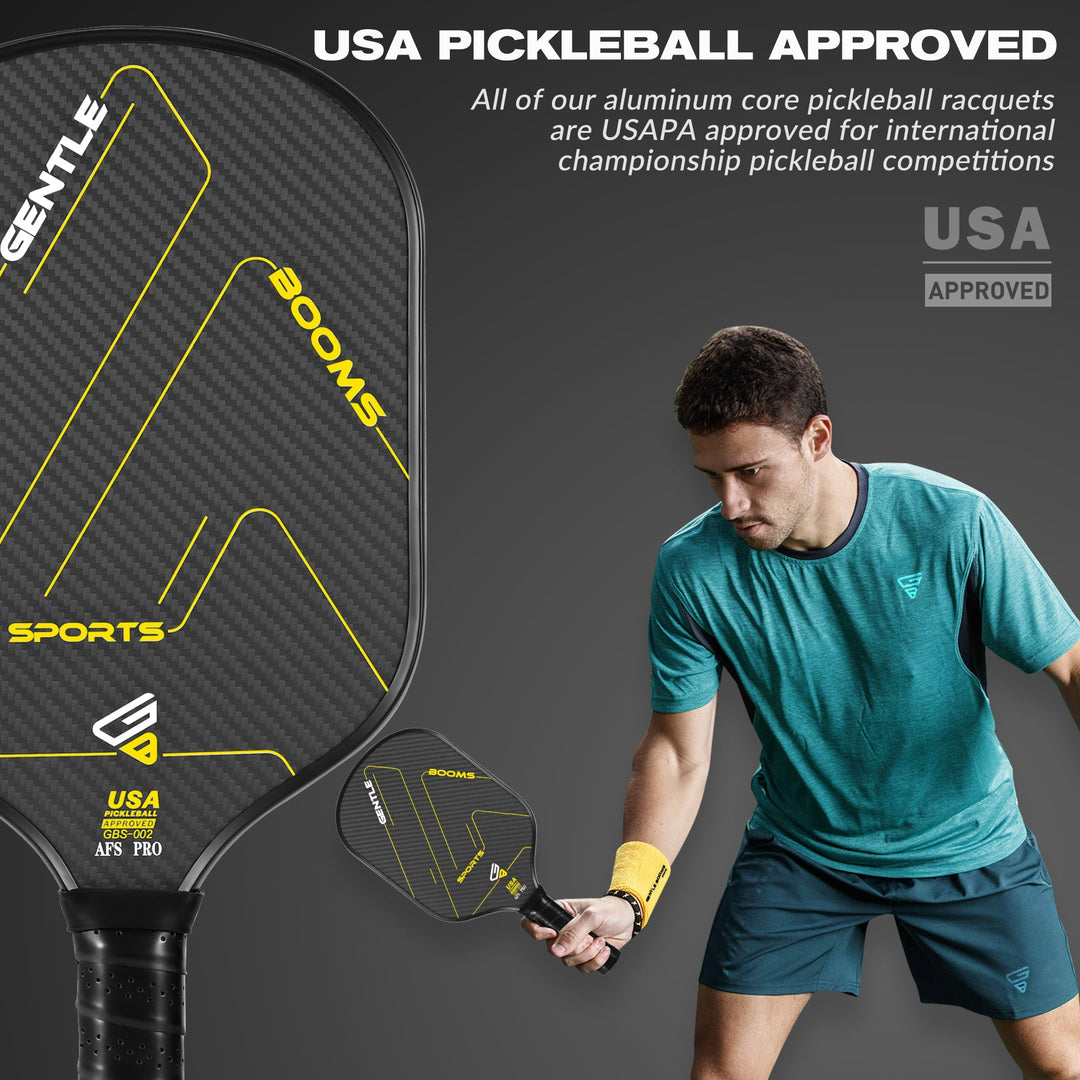 US GBS Pickleball Paddle - AFS Pro（GBS002）(T700 Carbon Fiber&Titanium - Aluminum） - GBSPICKLEBALL