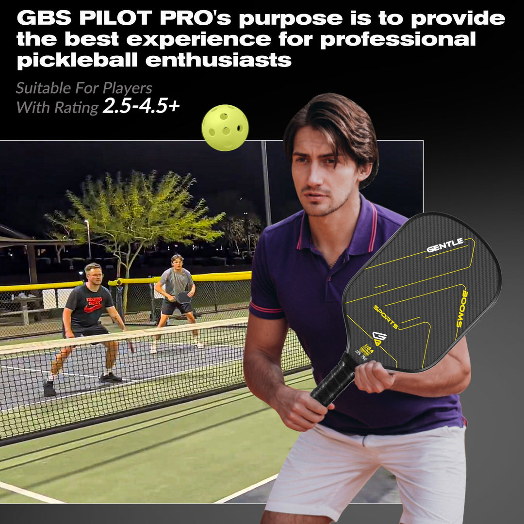 US GBS Pickleball Paddle - AFS Pro（GBS002）(T700 Carbon Fiber&Titanium - Aluminum） - GBSPICKLEBALL